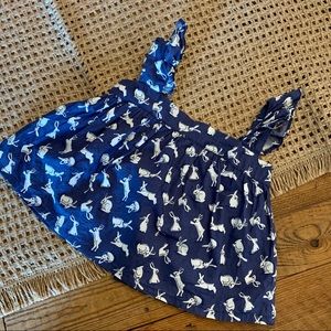 Marie Chantal Ruffle Sleeve Bunny Top